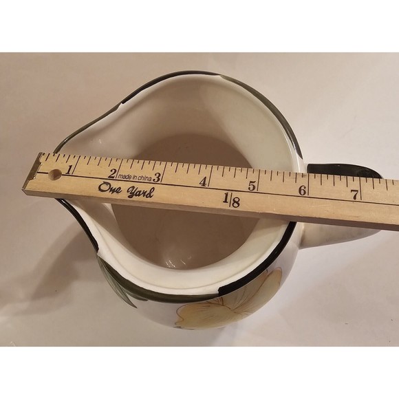 Harvest Pitcher Hand Painted Portugal Pumpkin Fall Jay Wilfred Andrea Sedak - Picture 11 of 14